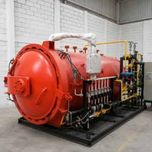 Autoclave de termofusión para vidrio laminado de seguridad